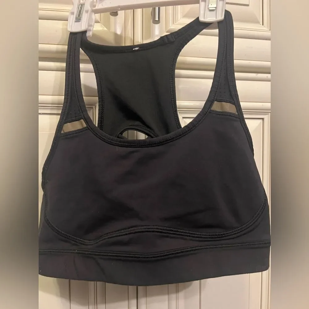 Lululemon Women's Energy Sports Bra Top Racerback Criss Cross Strappy Active 6